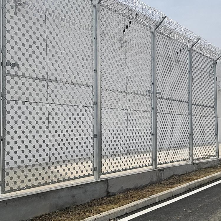 监狱钢网墙安装连接方式