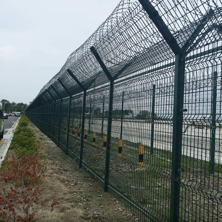 民用机场钢筋网围界施工